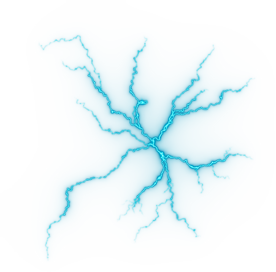 Thunder hit effect illustration